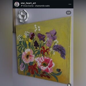 Floral Canvas Wall Art - Multicolor